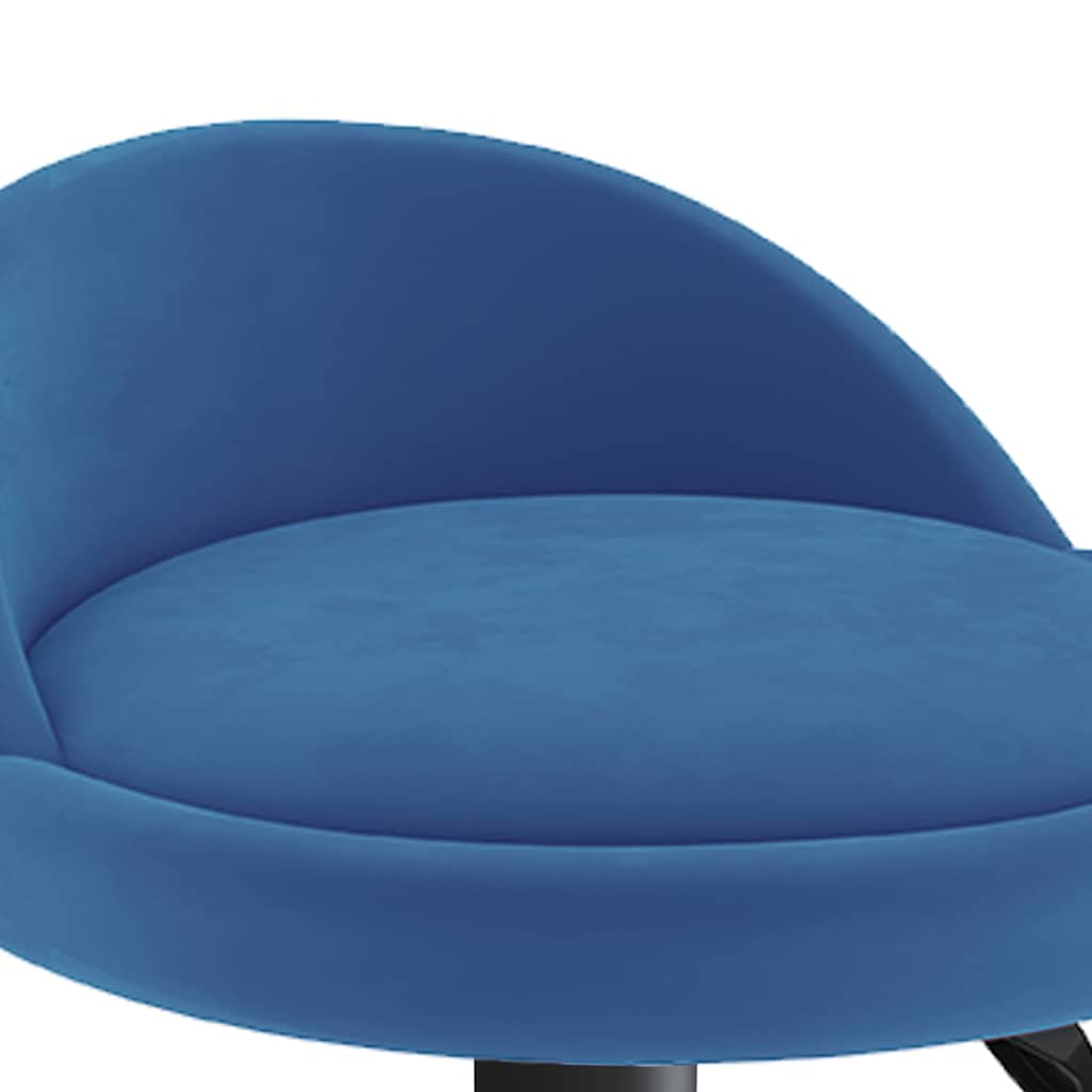vidaXL Bar Stool Blue Velvet
