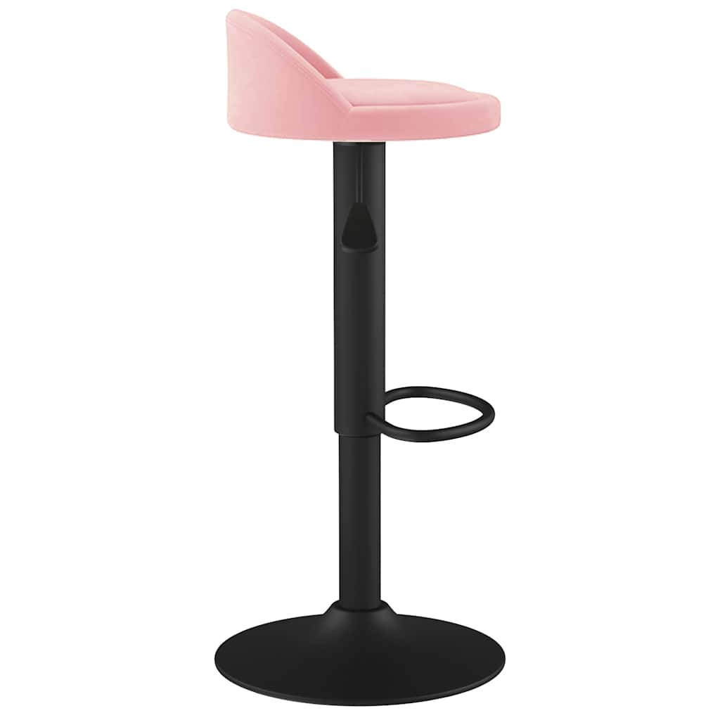 vidaXL Bar Stool Pink Velvet