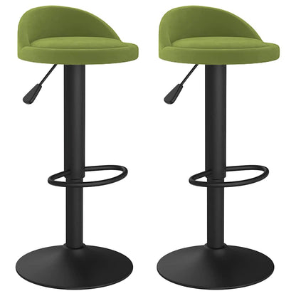 vidaXL Bar Stools 2 pcs Light Green Velvet