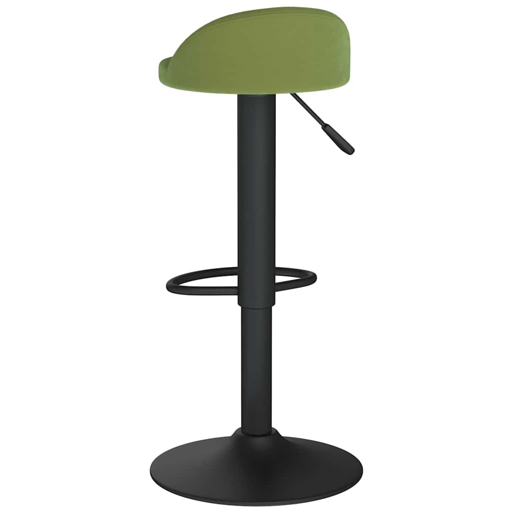 vidaXL Bar Stools 2 pcs Light Green Velvet