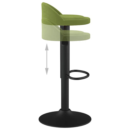 vidaXL Bar Stools 2 pcs Light Green Velvet