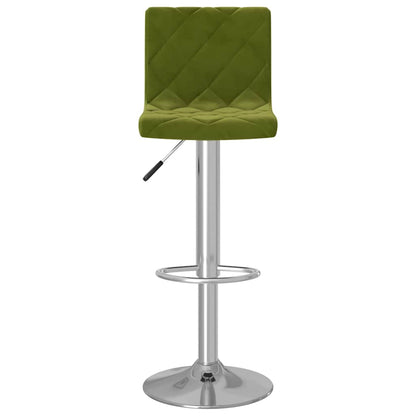 vidaXL Bar Stools 2 pcs Light Green Velvet