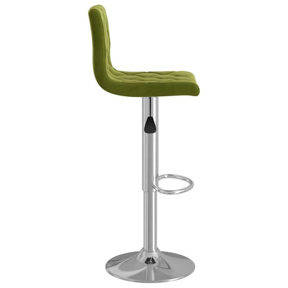 vidaXL Bar Stools 2 pcs Light Green Velvet