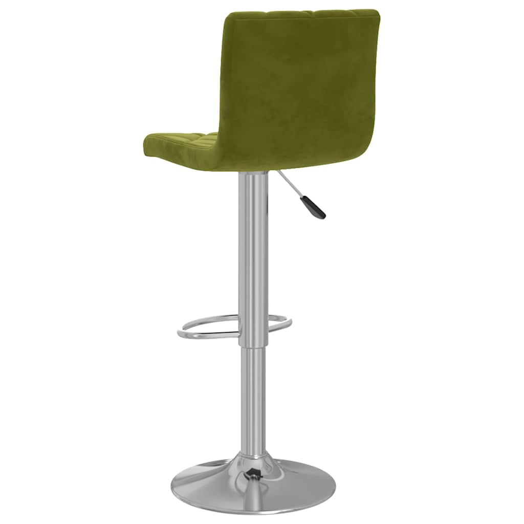 vidaXL Bar Stools 2 pcs Light Green Velvet
