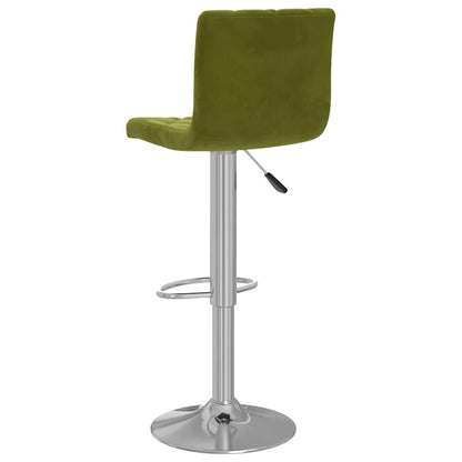 vidaXL Bar Stools 2 pcs Light Green Velvet