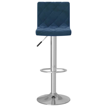 vidaXL Bar Stools 2 pcs Blue Velvet