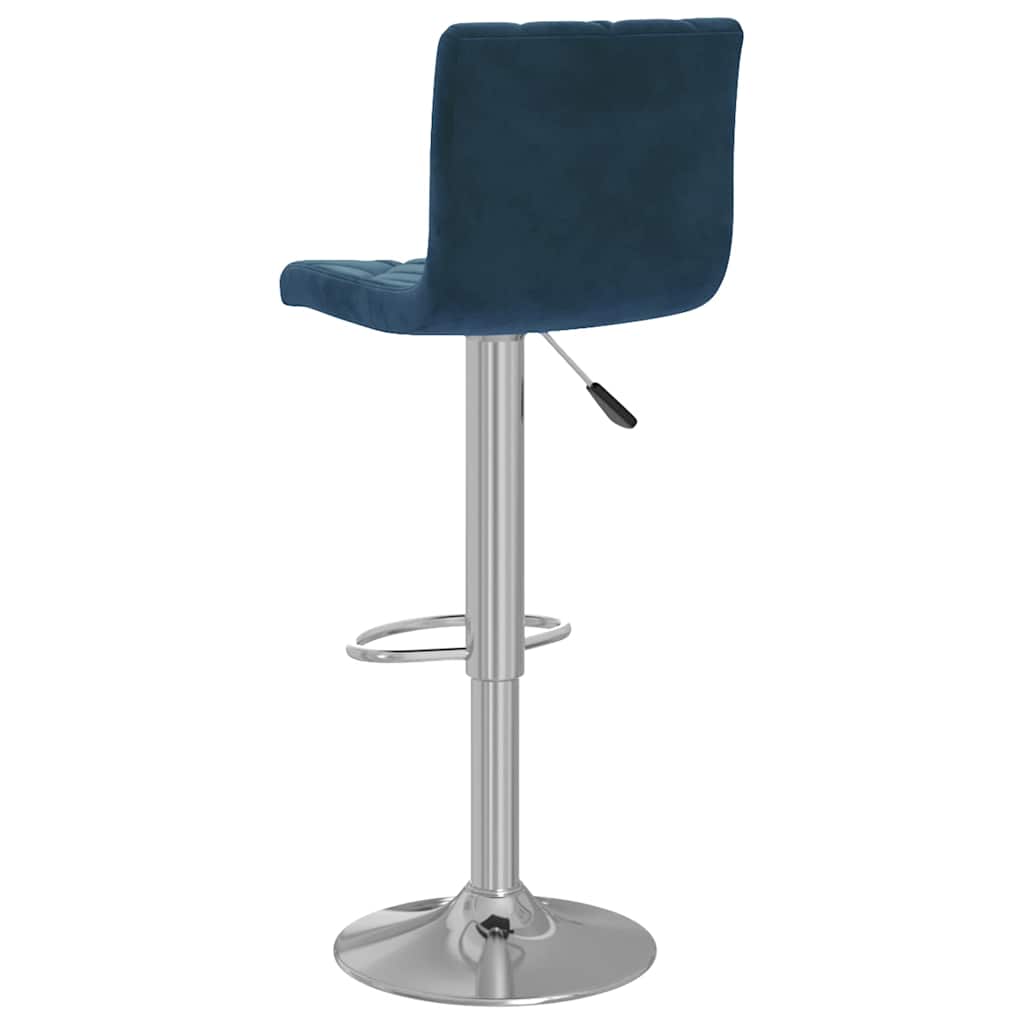 vidaXL Bar Stools 2 pcs Blue Velvet