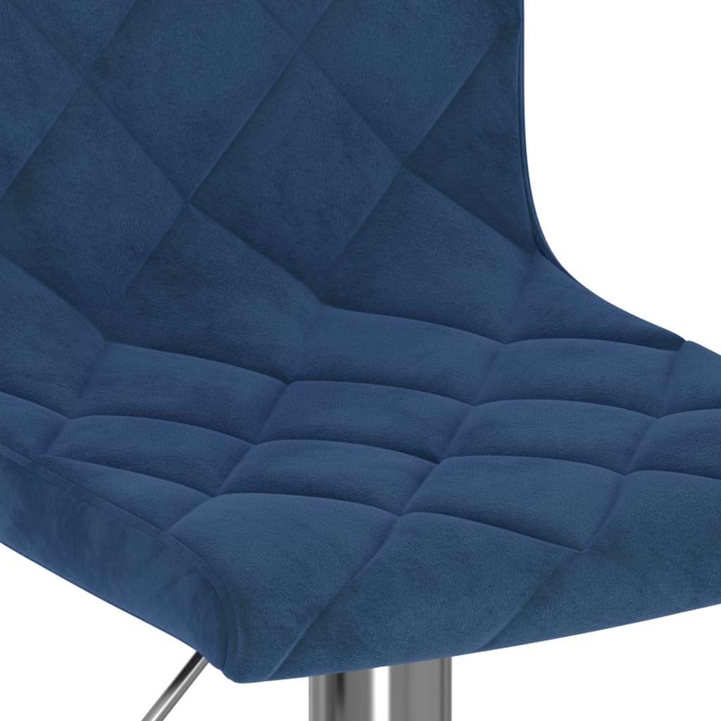 vidaXL Bar Stools 2 pcs Blue Velvet