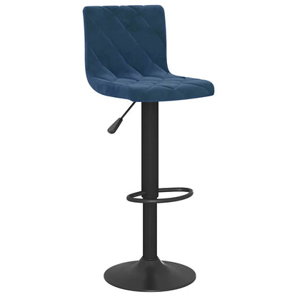 vidaXL Bar Stools 2 pcs Blue Velvet