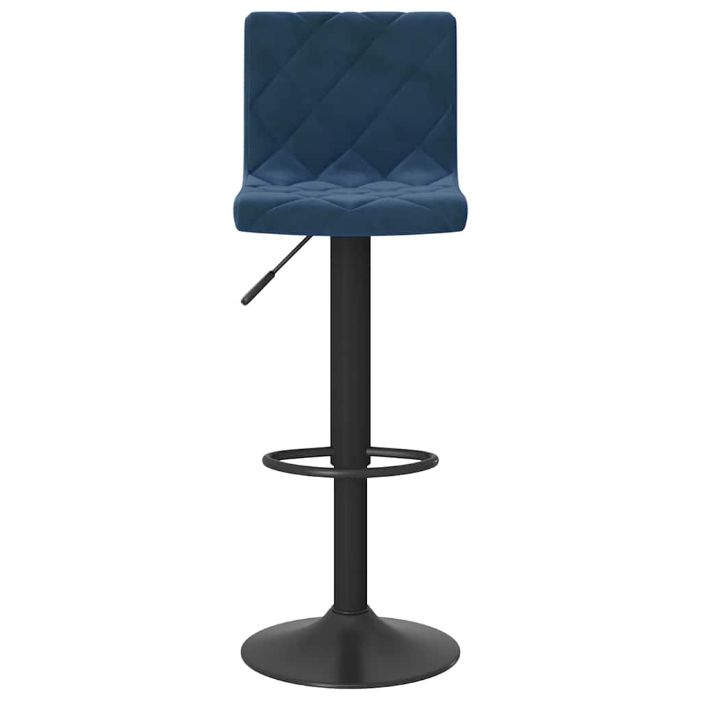 vidaXL Bar Stools 2 pcs Blue Velvet