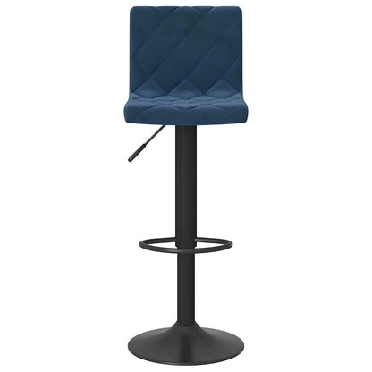 vidaXL Bar Stools 2 pcs Blue Velvet