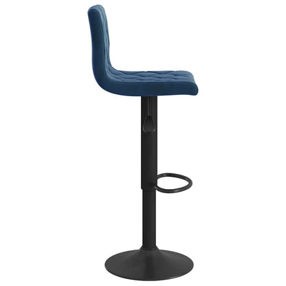 vidaXL Bar Stools 2 pcs Blue Velvet