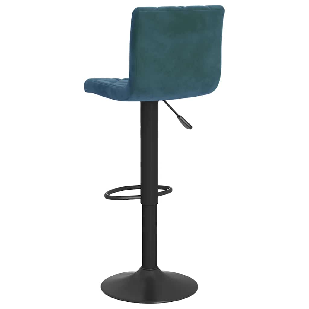 vidaXL Bar Stools 2 pcs Blue Velvet