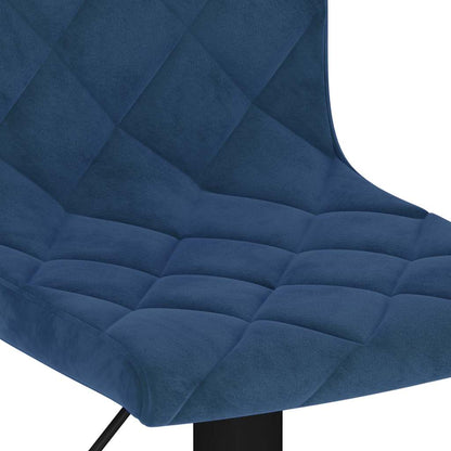 vidaXL Bar Stools 2 pcs Blue Velvet