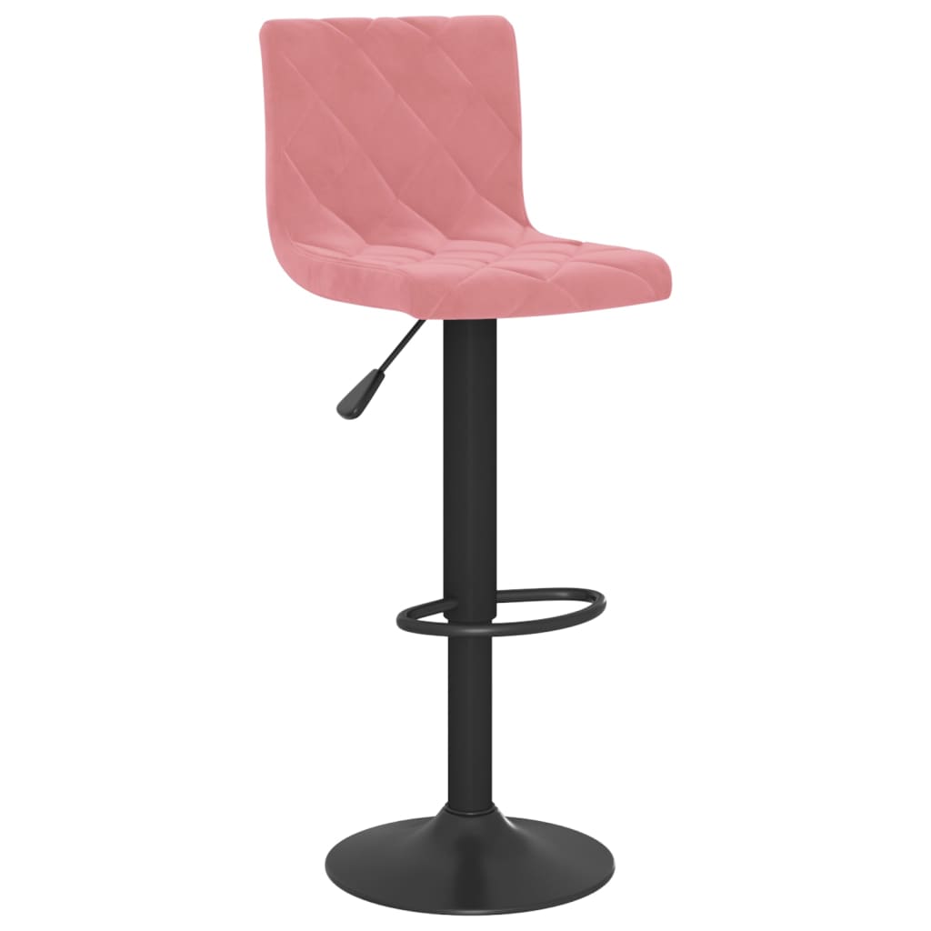 vidaXL Bar Stools 2 pcs Pink Velvet
