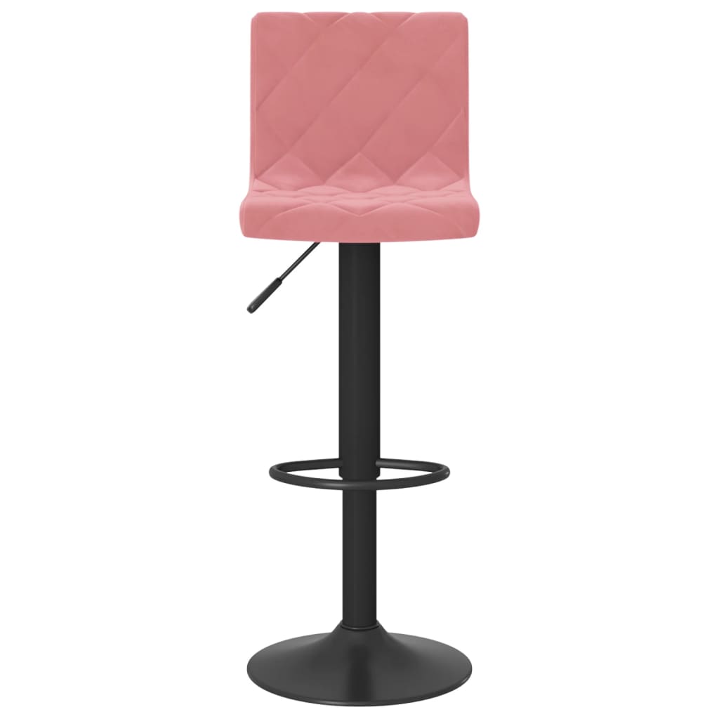 vidaXL Bar Stools 2 pcs Pink Velvet