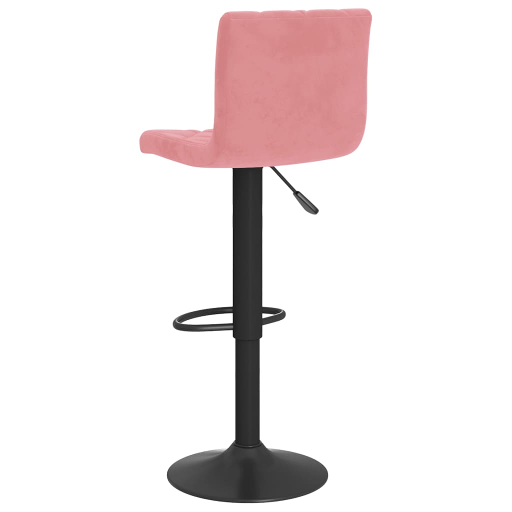 vidaXL Bar Stools 2 pcs Pink Velvet
