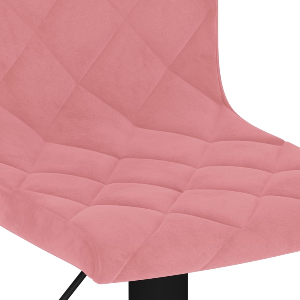 vidaXL Bar Stools 2 pcs Pink Velvet