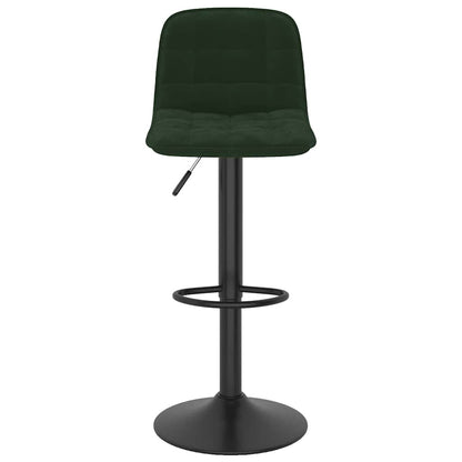 vidaXL Bar Stools 2 pcs Dark Green Velvet