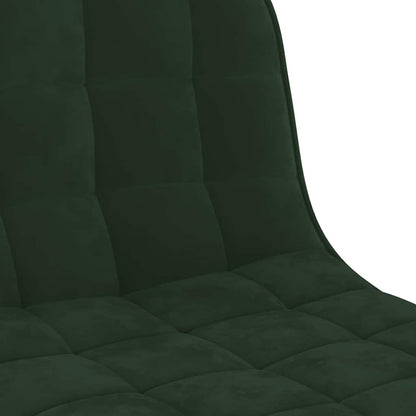 vidaXL Bar Stools 2 pcs Dark Green Velvet