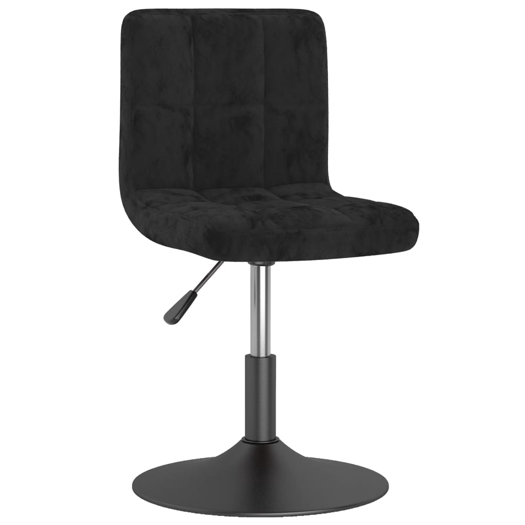 vidaXL Swivel Bar Stool Black Velvet