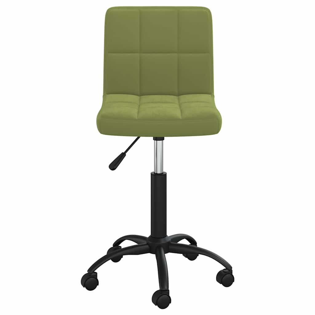 vidaXL Swivel Office Chair Light Green Velvet