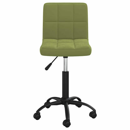 vidaXL Swivel Office Chair Light Green Velvet