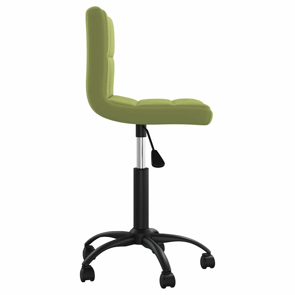 vidaXL Swivel Office Chair Light Green Velvet