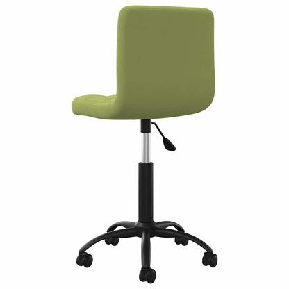 vidaXL Swivel Office Chair Light Green Velvet