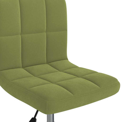 vidaXL Swivel Office Chair Light Green Velvet