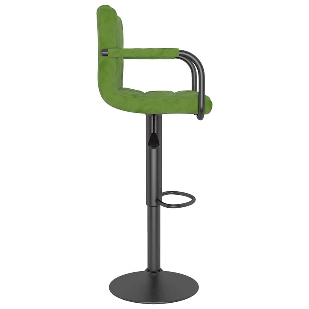 vidaXL Bar Stool Light Green Velvet