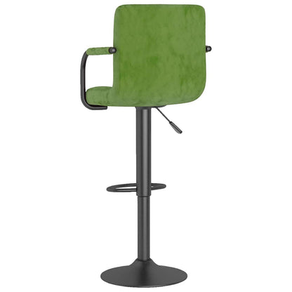 vidaXL Bar Stool Light Green Velvet