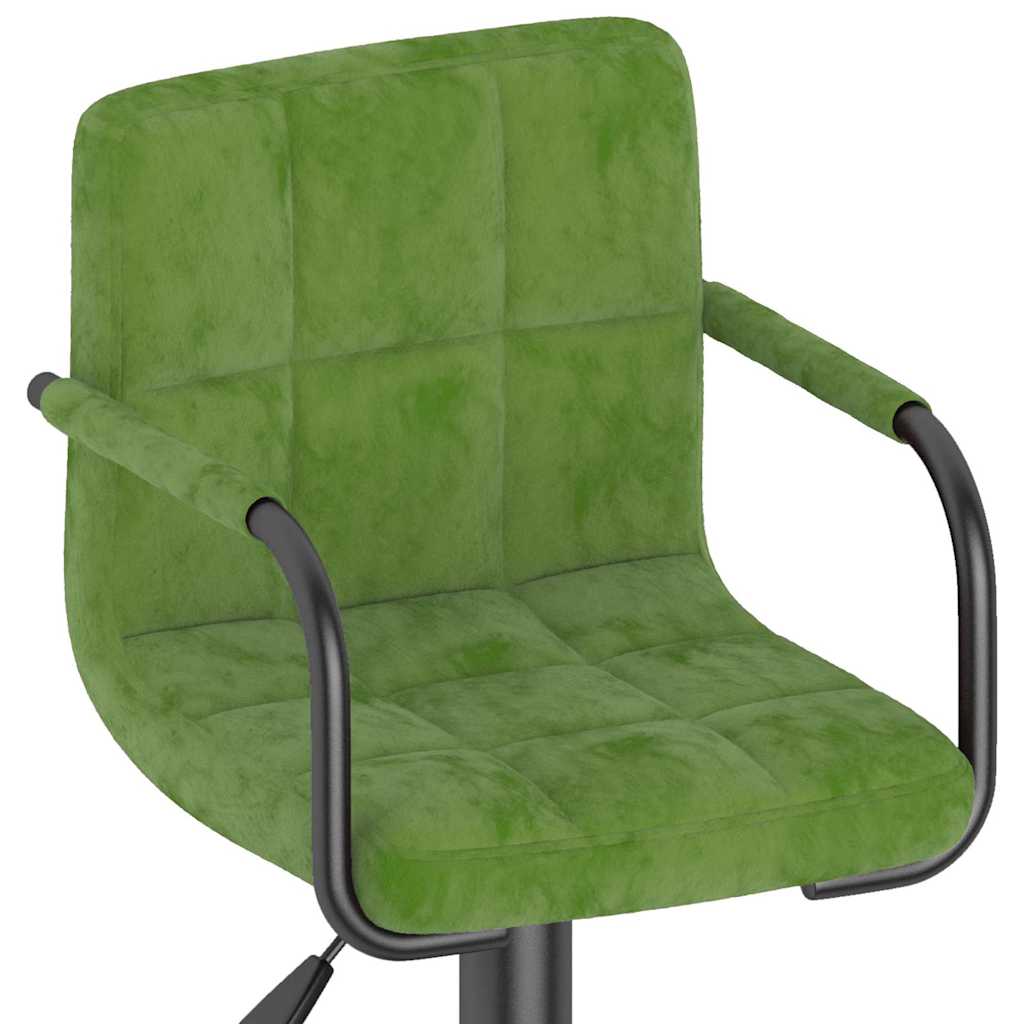 vidaXL Bar Stool Light Green Velvet