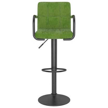 vidaXL Bar Stools 2 pcs Light Green Velvet