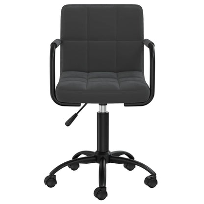 vidaXL Swivel Office Chair Black Velvet