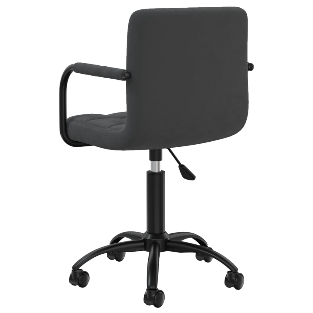 vidaXL Swivel Office Chair Black Velvet