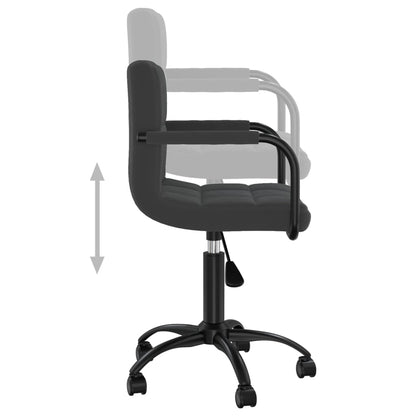 vidaXL Swivel Office Chair Black Velvet