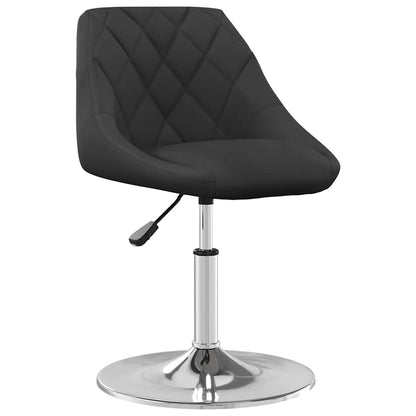 vidaXL Swivel Dining Chairs 2 pcs Black Velvet