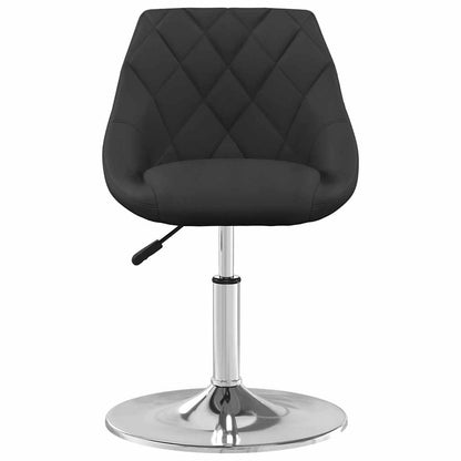 vidaXL Swivel Dining Chairs 2 pcs Black Velvet