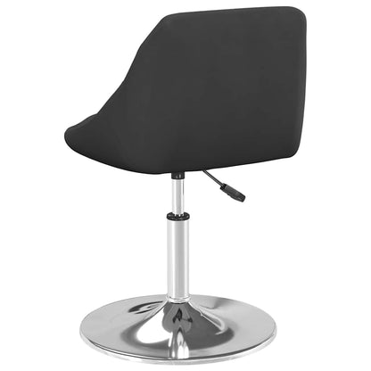vidaXL Swivel Dining Chairs 2 pcs Black Velvet