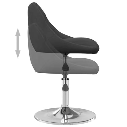 vidaXL Swivel Dining Chairs 2 pcs Black Velvet