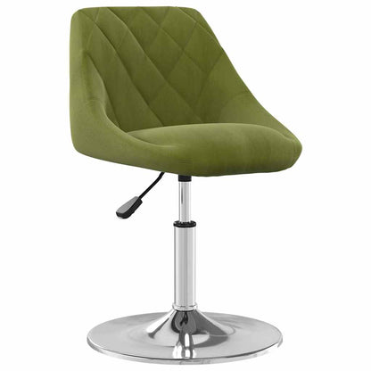 vidaXL Swivel Dining Chairs 2 pcs Light Green Velvet