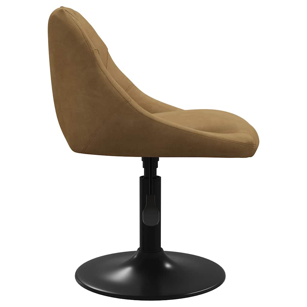vidaXL Bar Stool Brown Velvet
