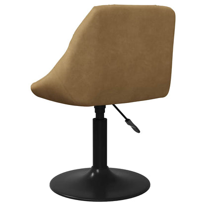 vidaXL Bar Stool Brown Velvet