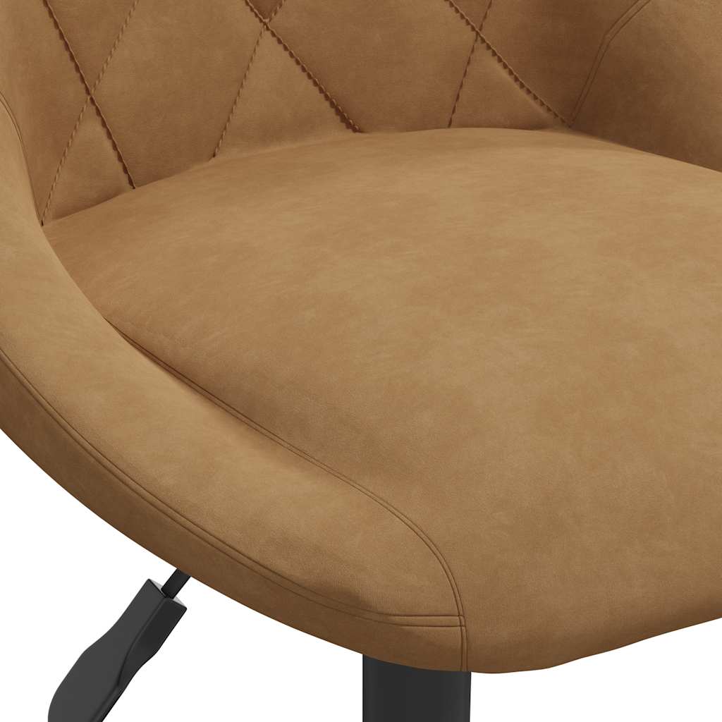 vidaXL Bar Stool Brown Velvet