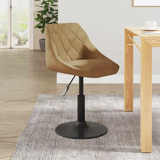 vidaXL Bar Stool Brown Velvet