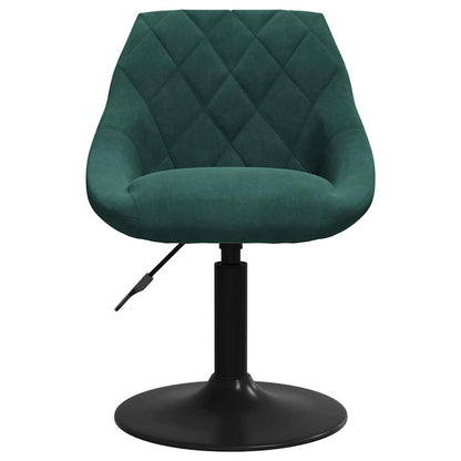 vidaXL Bar Stool Dark Green Velvet