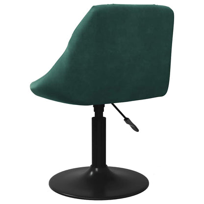 vidaXL Bar Stool Dark Green Velvet