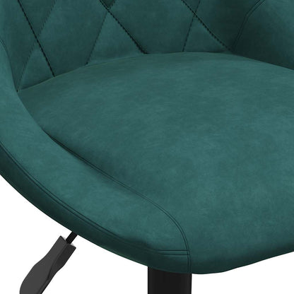 vidaXL Bar Stool Dark Green Velvet