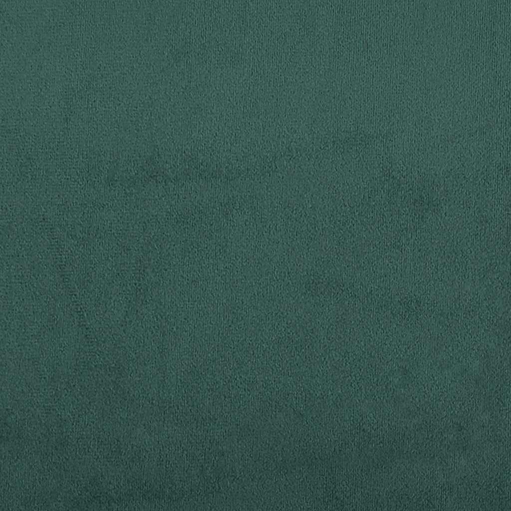 vidaXL Bar Stool Dark Green Velvet